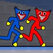 Stickman Huggy Party Duo